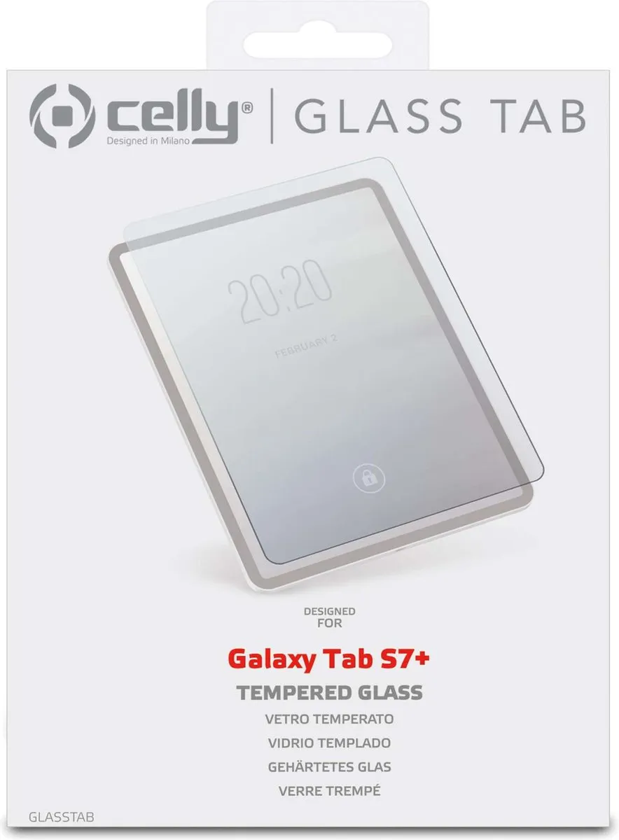 Celly GLASSTAB05 Schermbeschermer - Samsung Galaxy Tab S5e/S7/S7+ - 1 Stuk