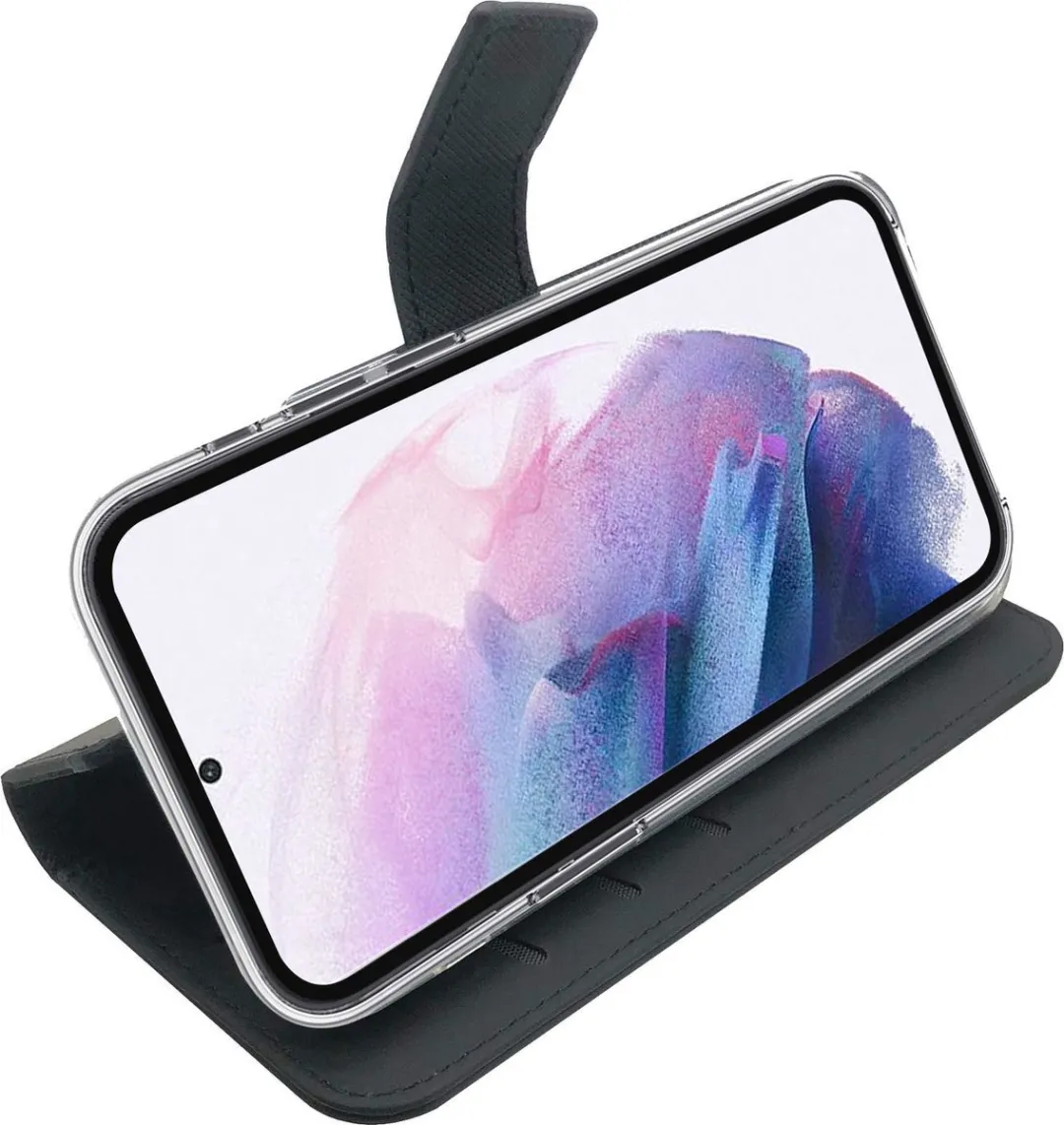 Celly Wally Bookcase Hoesje WALLY1011 - Samsung Galaxy S22 Plus - Zwart - afbeelding 2 van 3