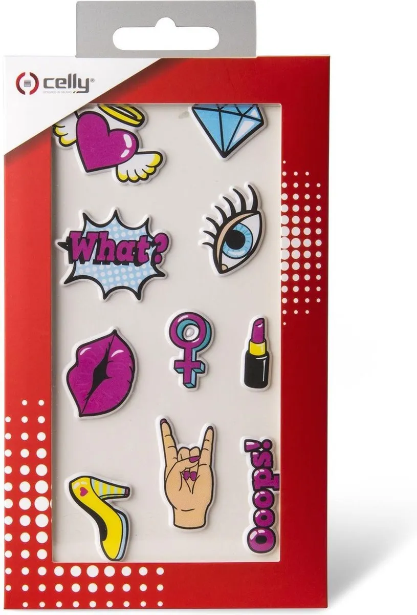 Celly 3D Stickers Meisjes - 10 Stuks - Gemengd