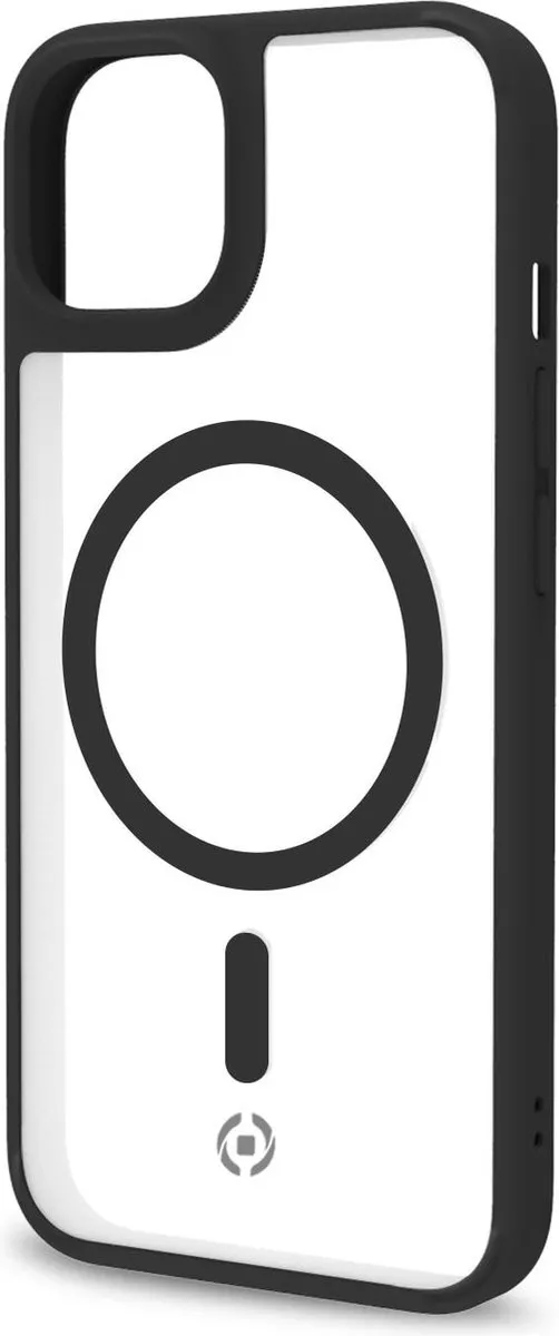 Celly MagMatt Siliconen Hoesje iPhone 14 Plus - Transparant/Zwart