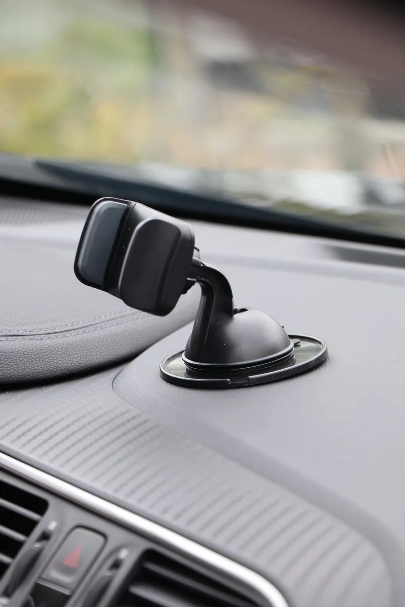 Carpoint Dashboardplaat Telefoonhouder 0517066 - 80mm - Zwart