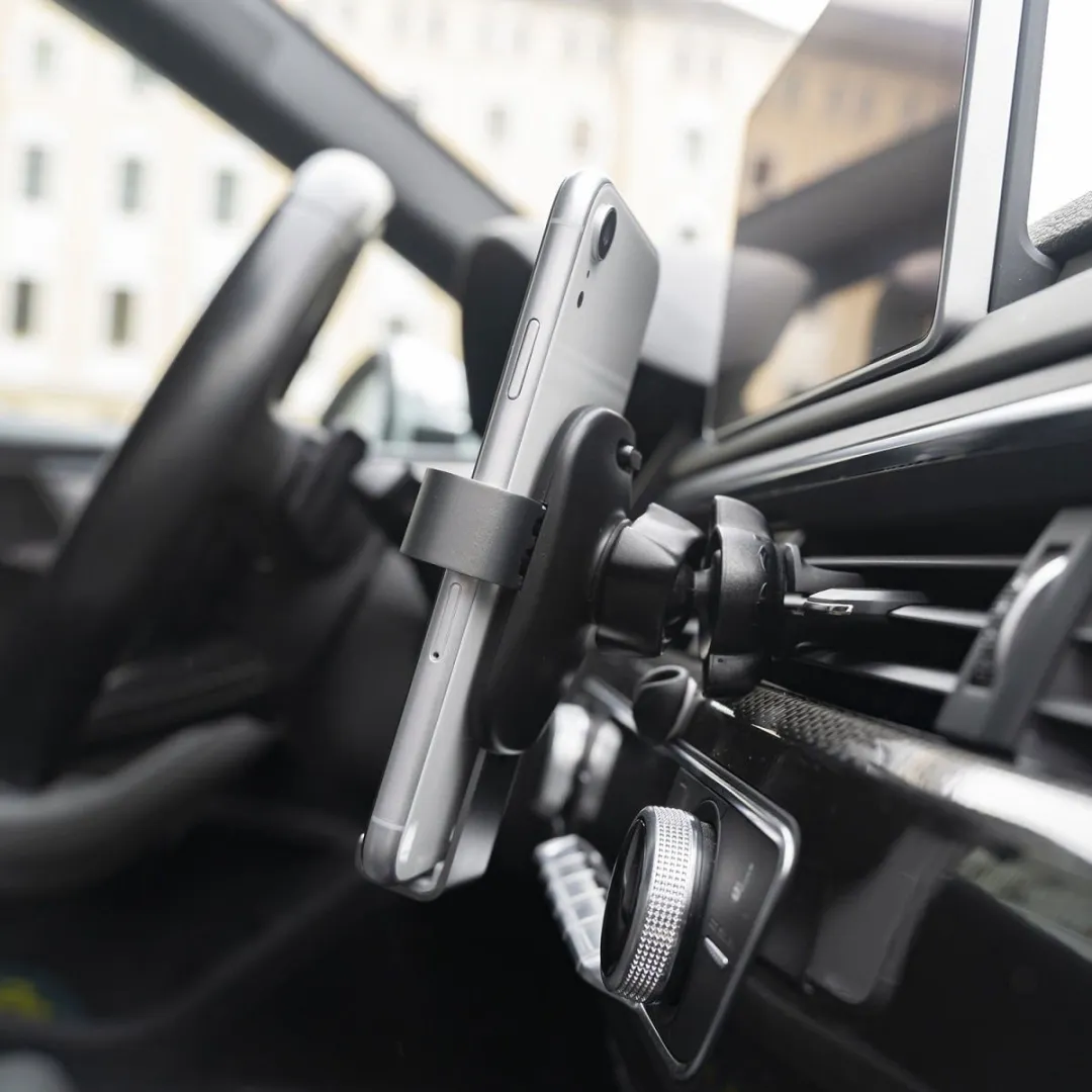 4smarts GRABBER 2.0 Ventilatierooster Auto Houder Zwart/Grijs