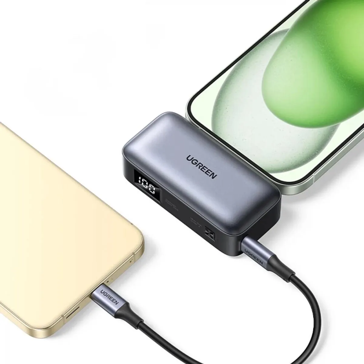 UGREEN 5000mAh Powerbank 22.5W - Zwart/Grijs
