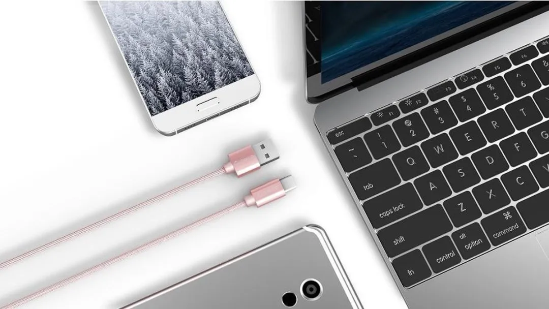 ORICO USB-C Kabel 2.4A 1m - Roze Metallic