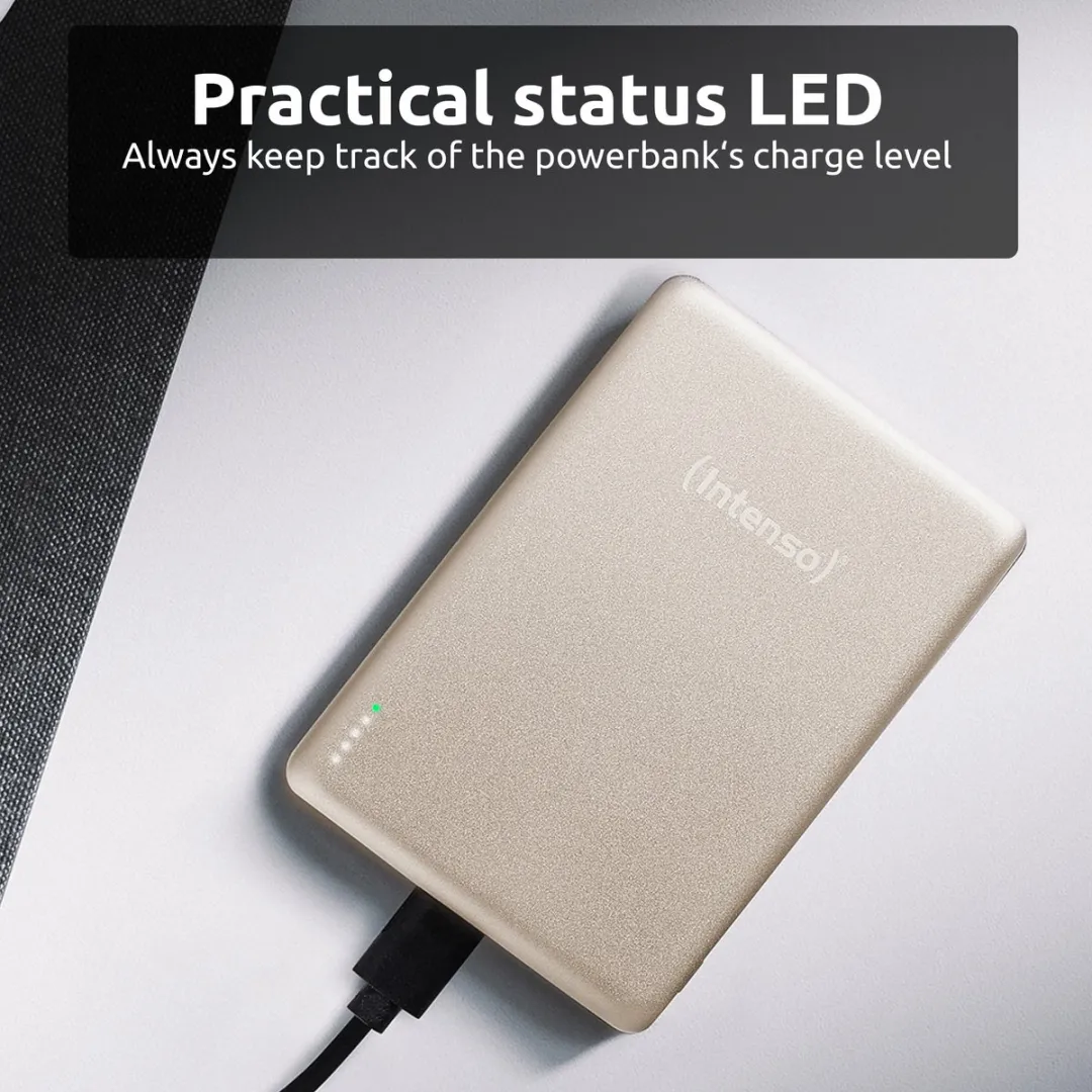 Intenso MW5000 Powerbank 5000mAh - MagSafe & 20W PD - Goud