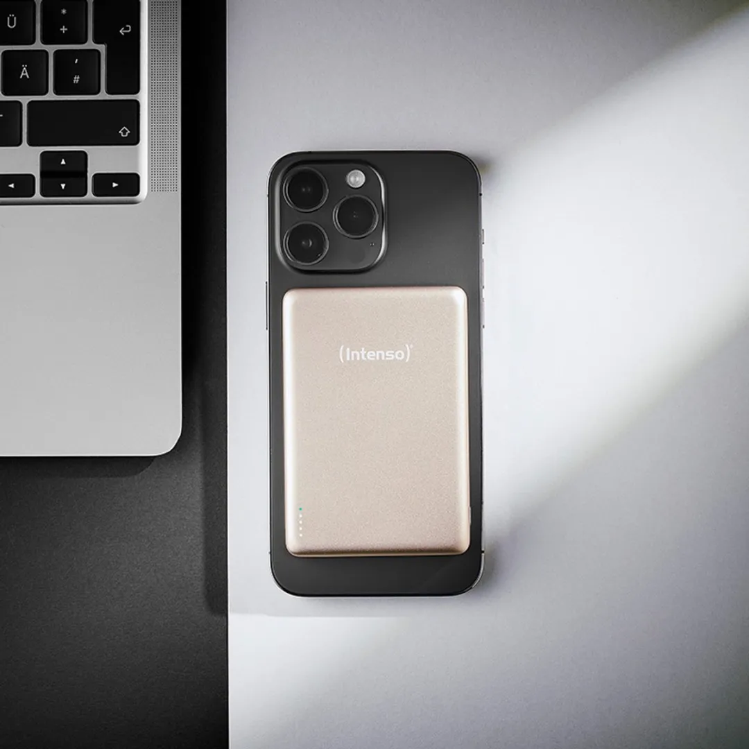 Intenso MW5000 Powerbank 5000mAh - MagSafe & 20W PD - Goud