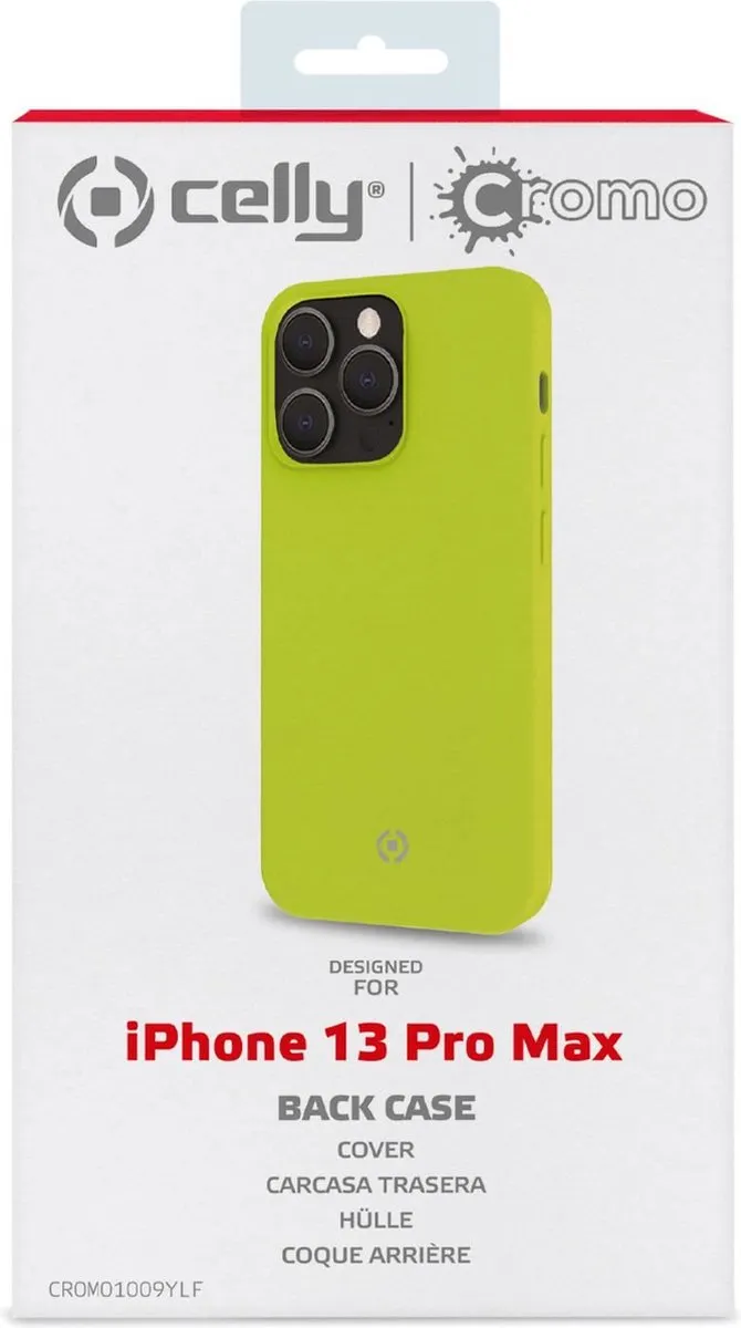 Celly Cromo Back Cover iPhone 13 Pro Max Geel - CROMO1009YLF