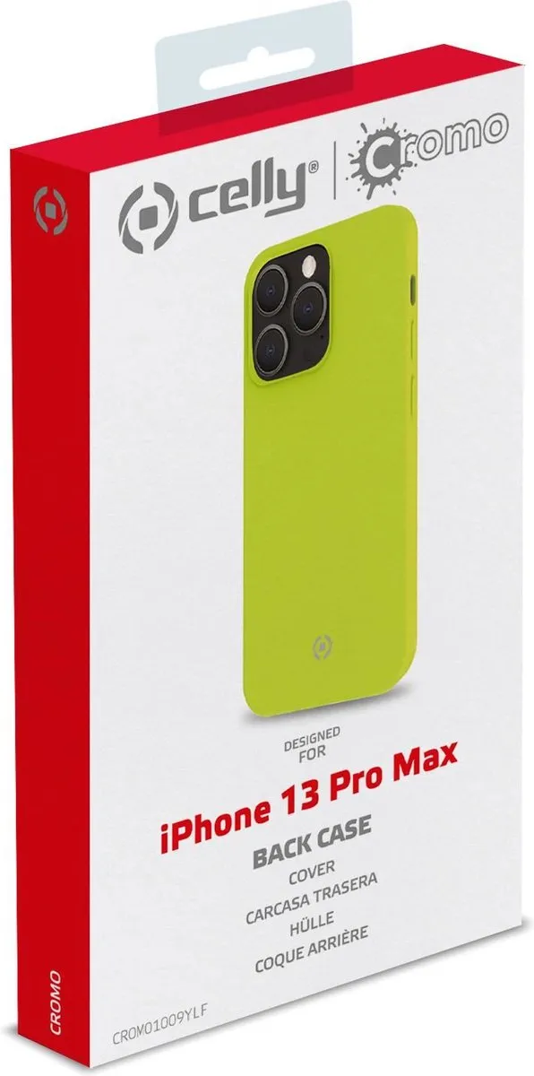 Celly Cromo Back Cover iPhone 13 Pro Max Geel - CROMO1009YLF