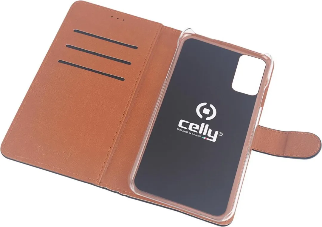 Celly Wally Bookcase Hoesje iPhone 13 Pro - Kunstleer - 3 Pasjes - Zwart