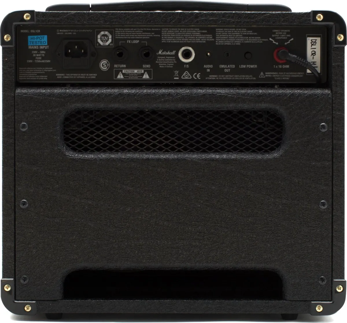 Marshall DSL1CR 2-Channel Valve Combo 1W (Black) - Buizenversterker