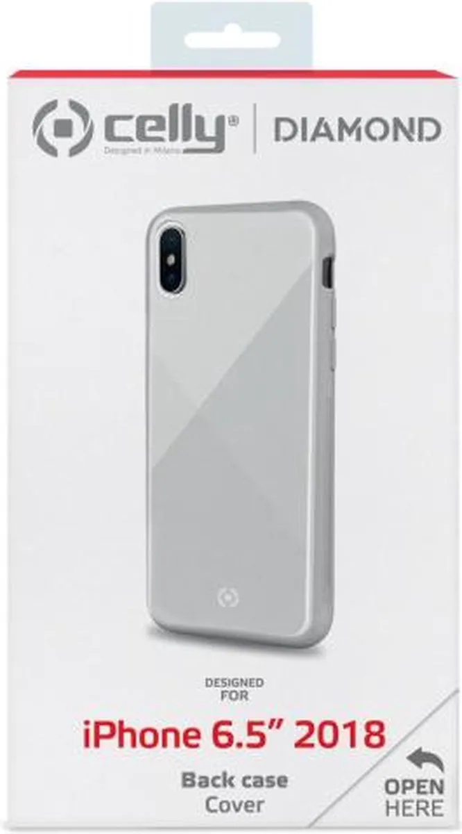 Celly Diamond DIAMOND999WH iPhone Xs Max Hoesje - Wit
