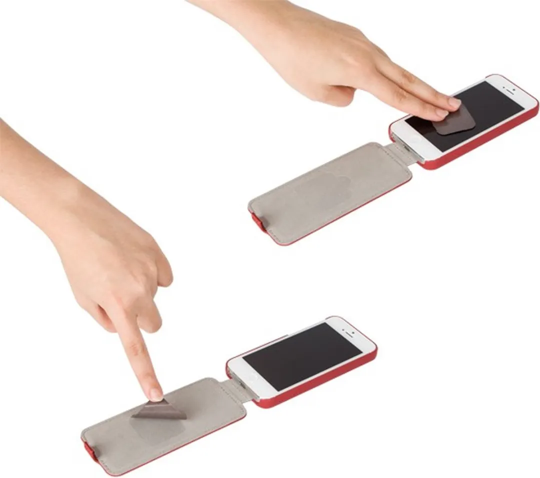 Moshi, Foliohoes Geschikt voor Apple iPhone 5/5S Concerti, Rood
