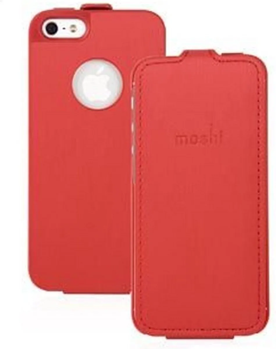 Moshi, Foliohoes Geschikt voor Apple iPhone 5/5S Concerti, Rood