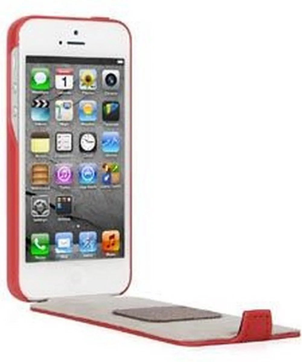 Moshi, Foliohoes Geschikt voor Apple iPhone 5/5S Concerti, Rood