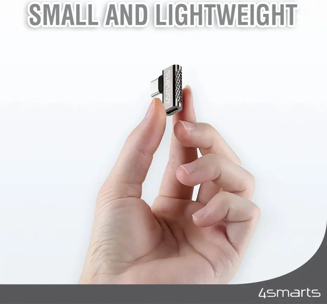 4Smarts 100W USB-C Adapter Haakse Hoek - 5A - 4 Stuks