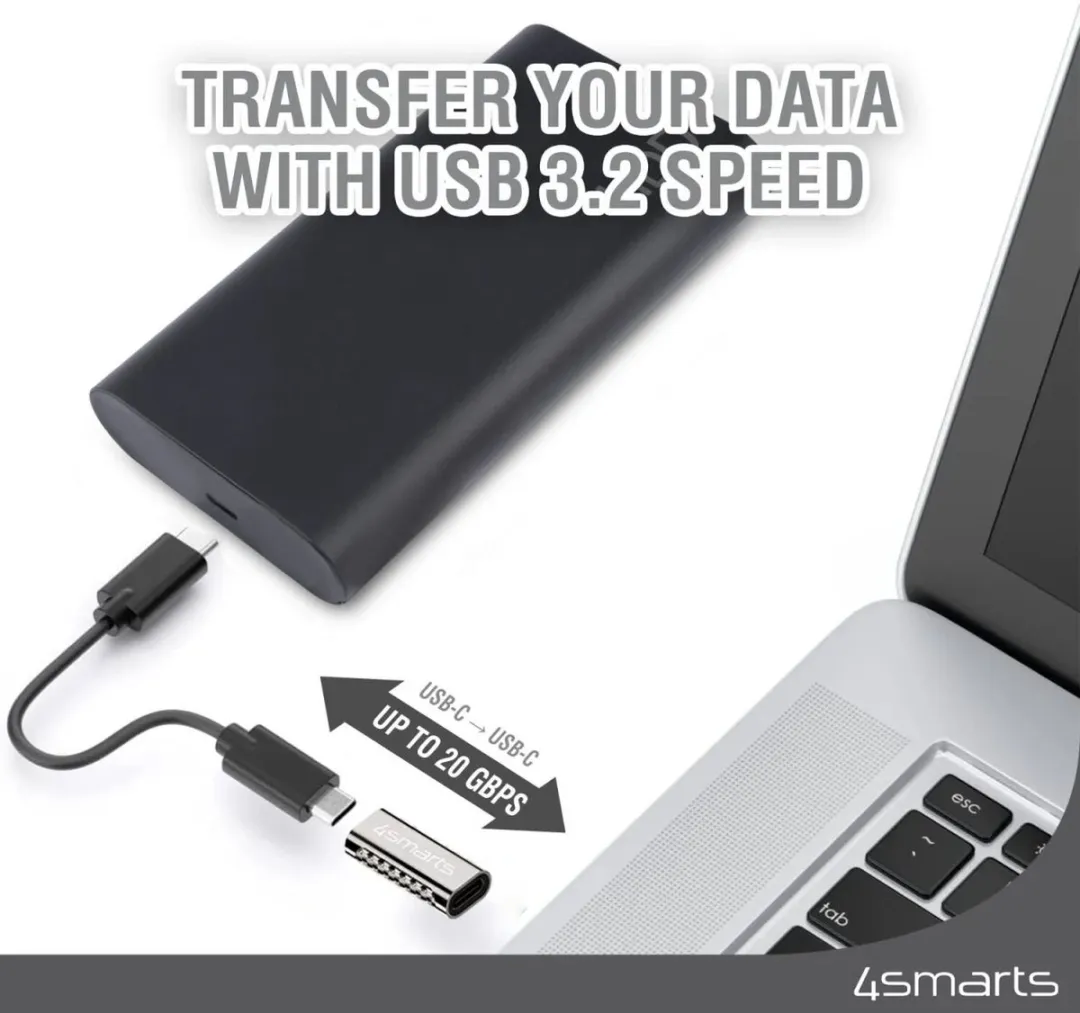4Smarts 100W USB-C Adapter Haakse Hoek - 5A - 4 Stuks - afbeelding 6 van 6