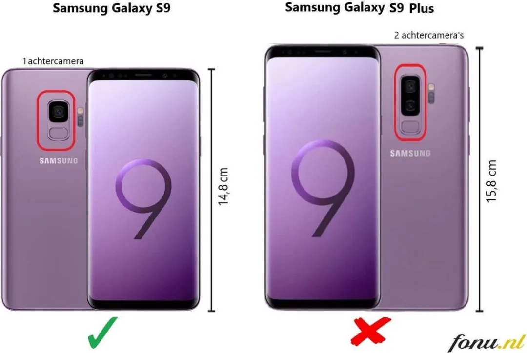 Celly Wally790 Boekmodel Hoesje Samsung Galaxy S9 - 3 Stuks - Zwart - afbeelding 2 van 2