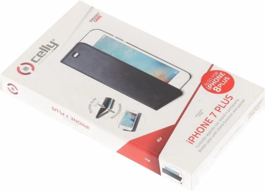Celly Air Case Book i7P72245802 - iPhone 7/8 Plus - Zwart