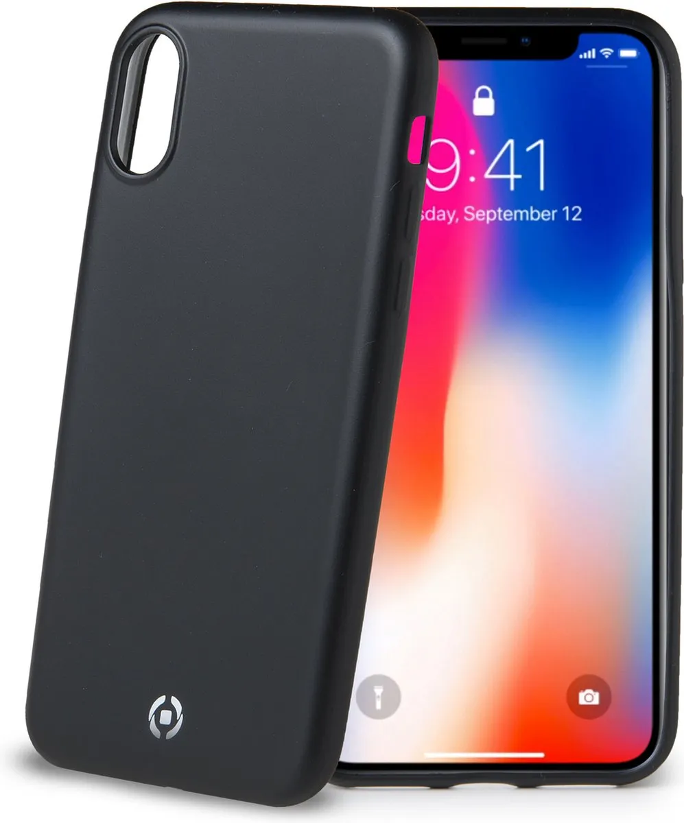 Celly SoftMatt Back Cover iPhone X/Xs SOFTMATT900BK