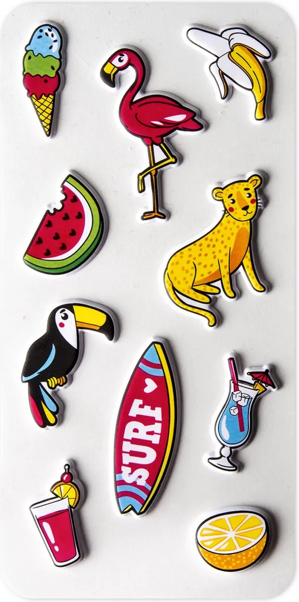 Celly 3D Stickers Tropical
