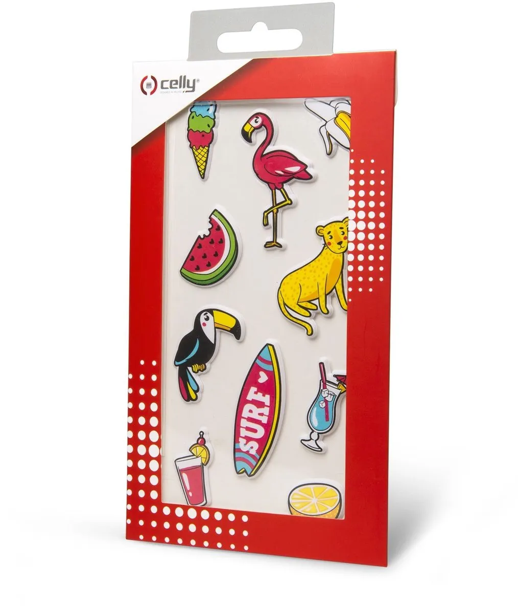Celly 3D Stickers Tropical - Set van 10