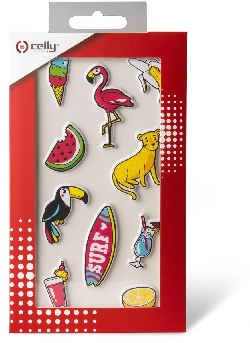 Celly 3D Stickers Tropical - Set van 10