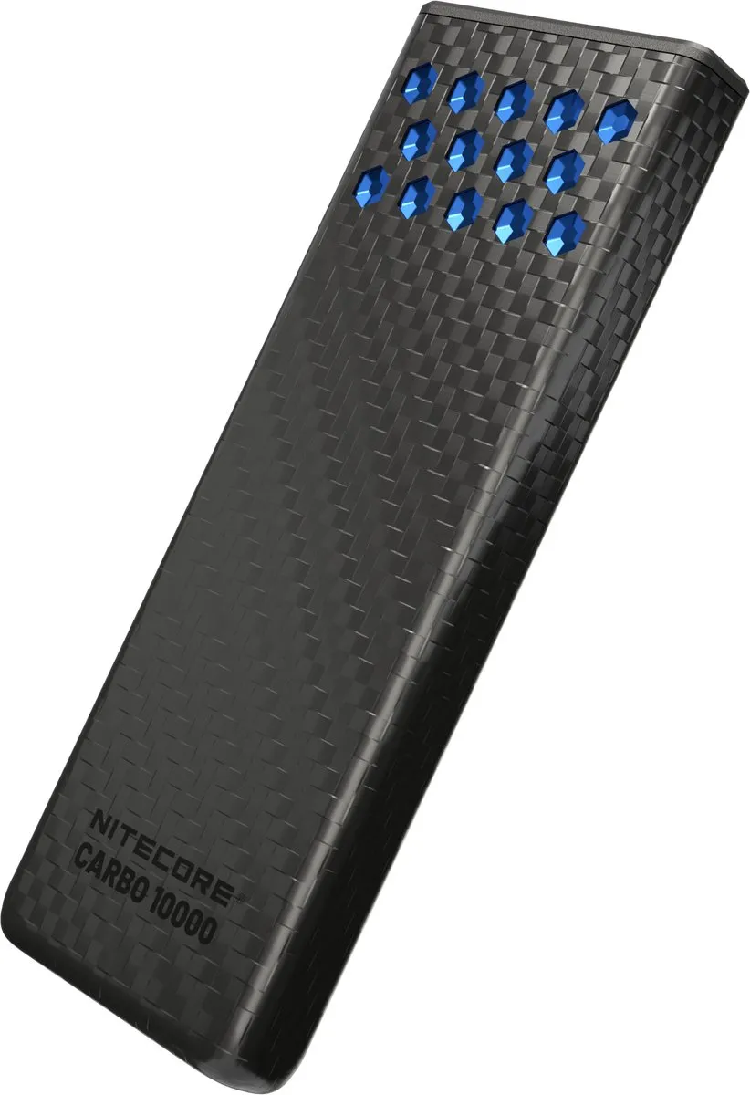 Nitecore CARBO 10000 Gen2 Powerbank Blauw
