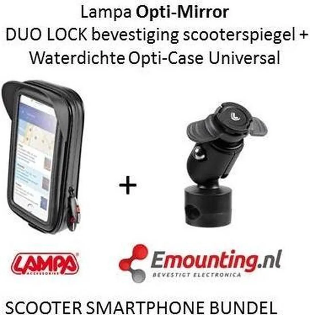 Lampa Opti-Mirror Scooterspiegelhouder