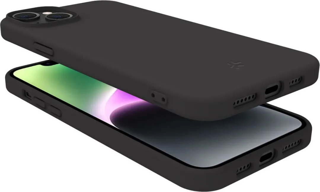 Celly Cromo Siliconen Hoesje CROMO1053BK - iPhone 15 - Zwart