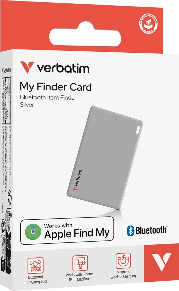 Verbatim My Finder Card Bluetooth Tracker - Zilver