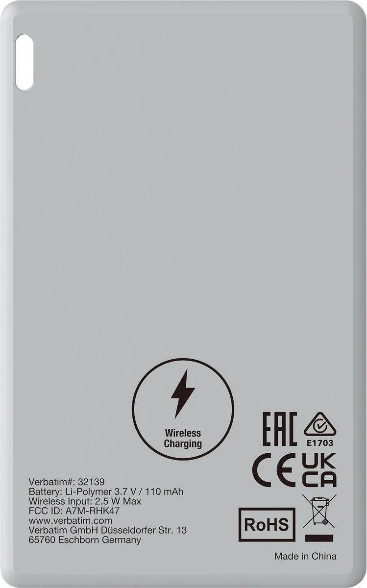 Verbatim My Finder Card Bluetooth Tracker - Zilver - afbeelding 6 van 6
