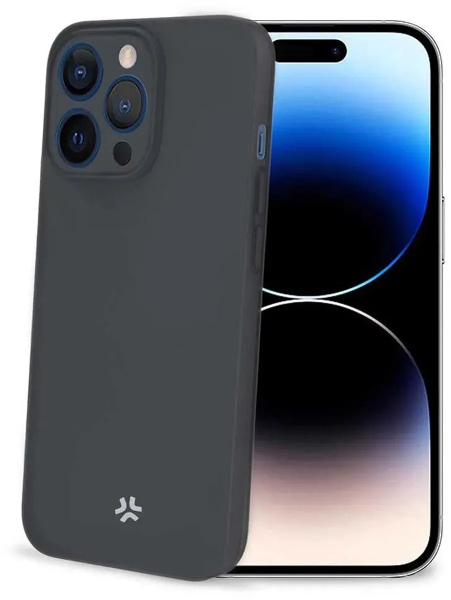 Celly Space Siliconen Hoesje iPhone 15 Pro - Zwart - afbeelding 6 van 6