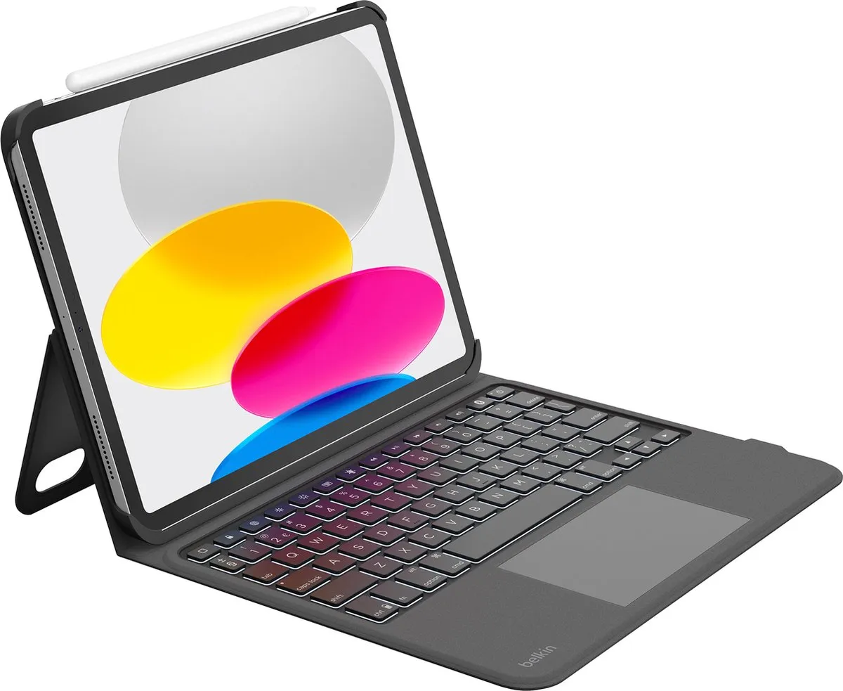 Belkin Everyday Cradle Keyboard Folio BBZ001du-v3 - iPad 10e Gen - Zwart