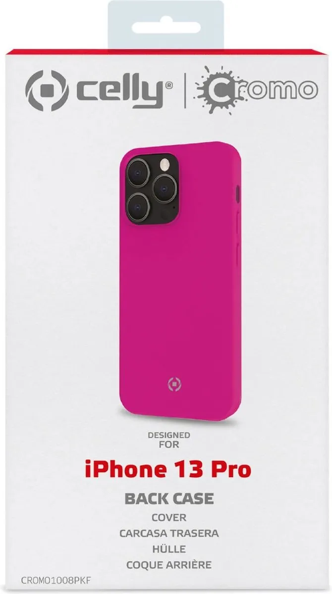 Celly Cromo Back Cover iPhone 13 Pro CROMO1008PKF - Roze