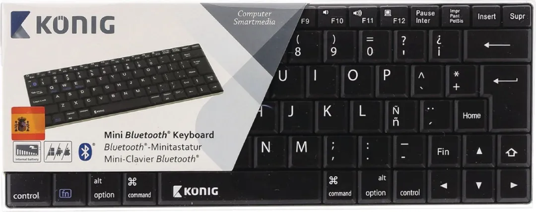 König CSKBBT200ES Bluetooth Toetsenbord - Zwart