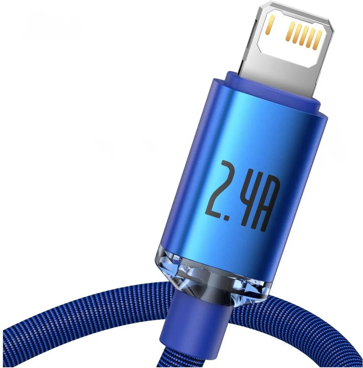 Baseus Data Cable Crystal Shine CAJY000003 USB-Lightning 2.4A - Blauw