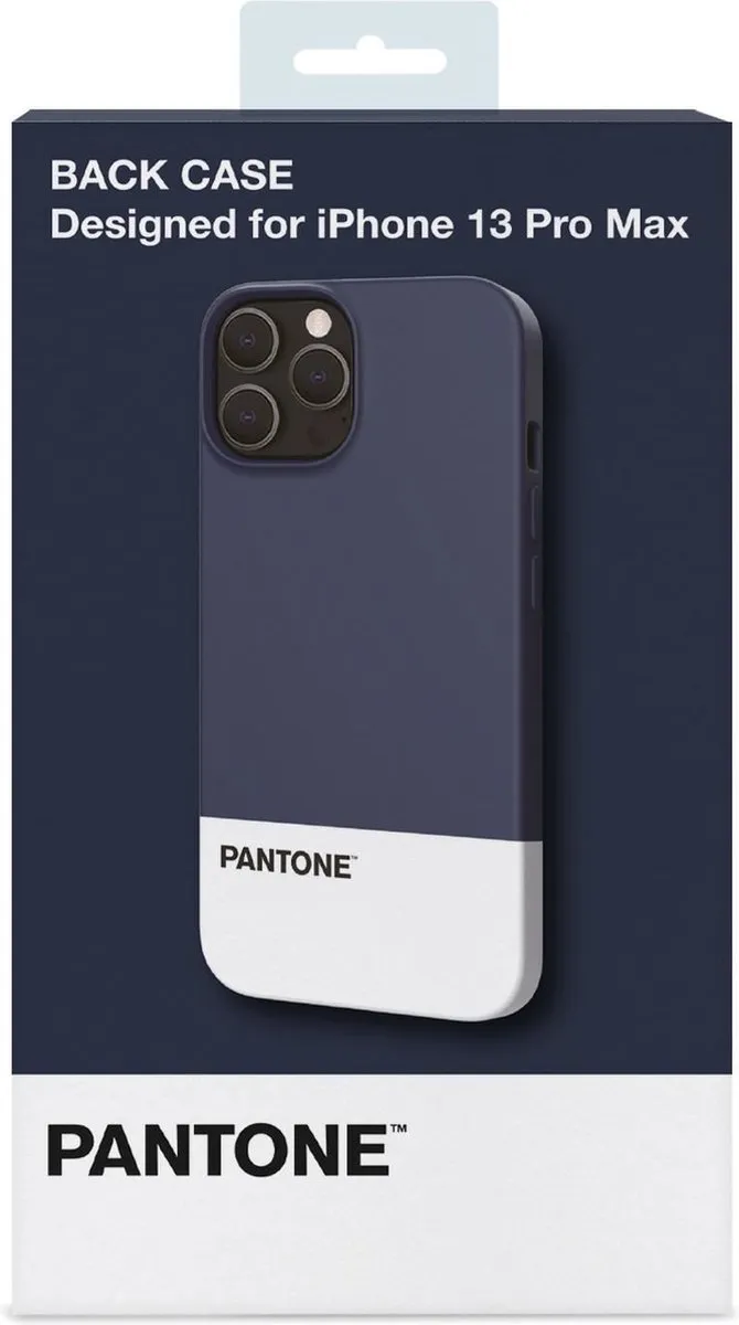 Celly Pantone Back Cover iPhone 13 Pro Max PT-PC1009N - Blauw