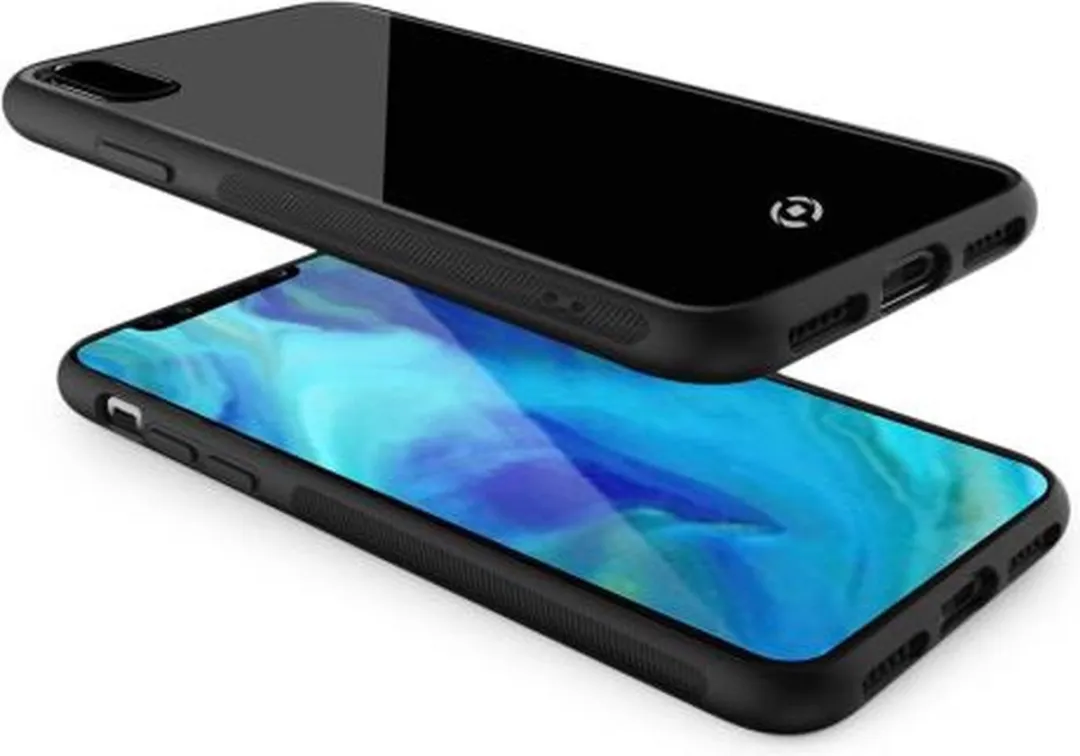 Celly Diamond iPhone XS Max Hoes - Zwart