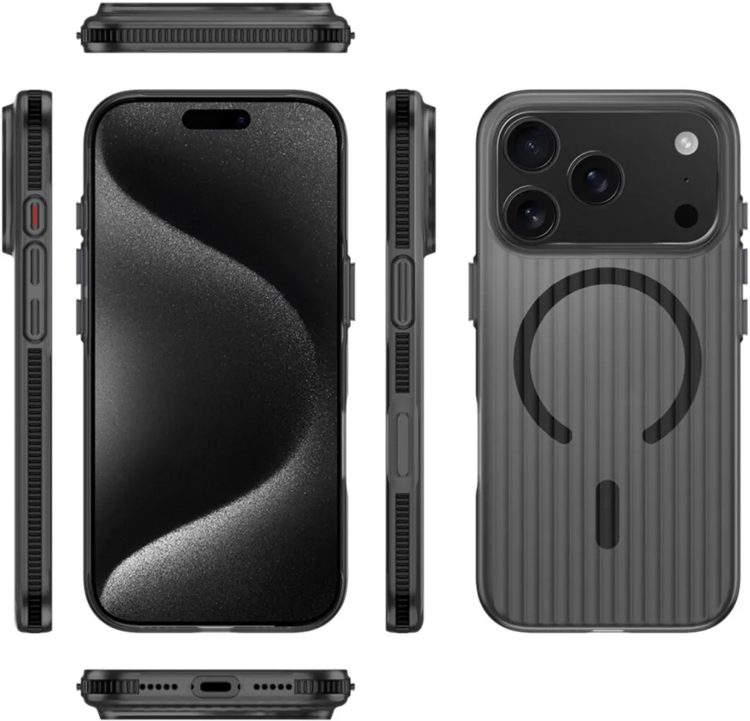 4Smarts 541641 Hoes iPhone 17 Pro - Zwart/Transparant