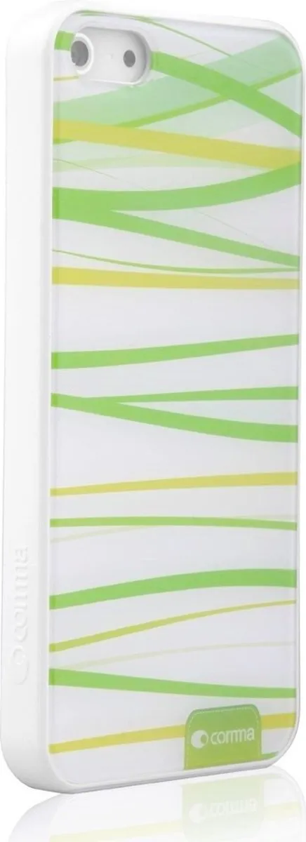 Groen wit Comma hoesje geschikt voor iPhone 5/5s en SE 2016 hardcase gras design