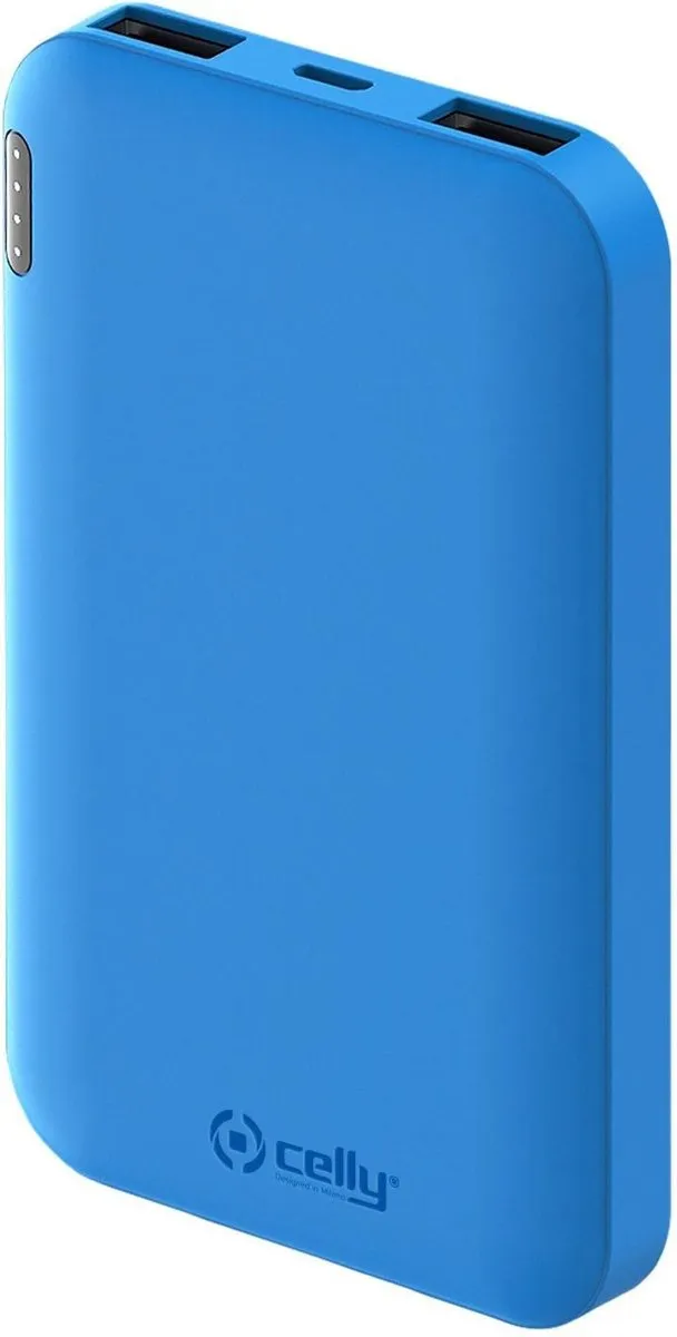 Celly Shock Powerbank 5000mAh - Blauw