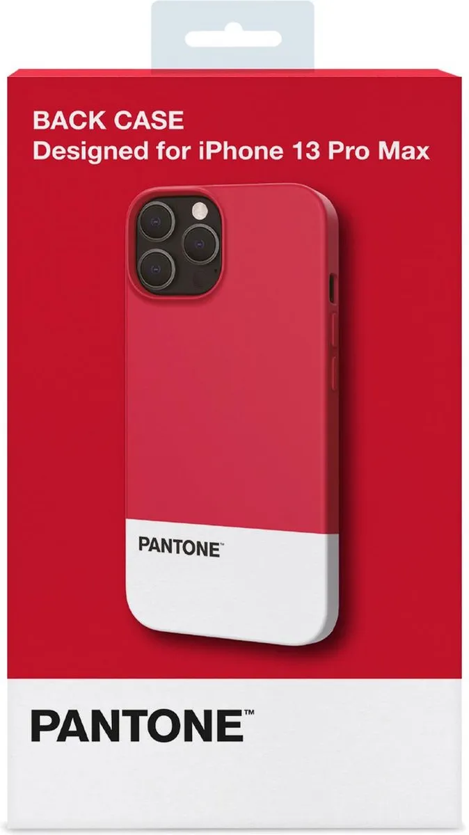 Celly Pantone Design iPhone 13 Pro Max Hoesje - Rood PT-PC1009