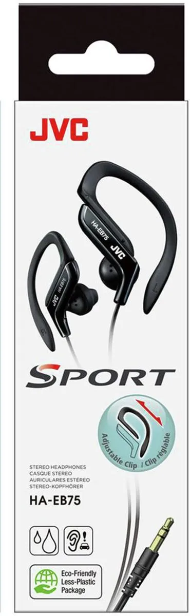 JVC HA-EB75-S In-ear Sporthoofdtelefoon - Zilver - afbeelding 6 van 6