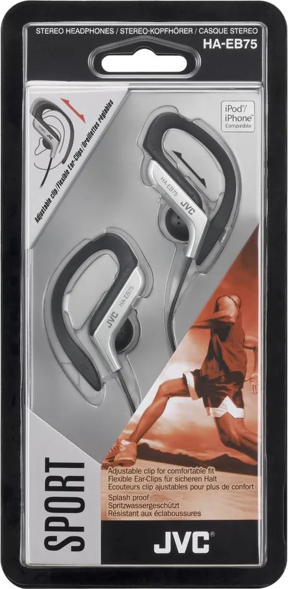 JVC HA-EB75-S In-ear Sporthoofdtelefoon - Zilver