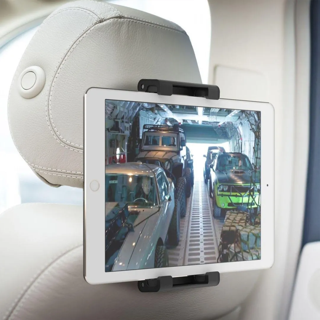 Celly Tablethouder Hoofdsteun 360° Draaibaar - 9,5 Inch - Zwart