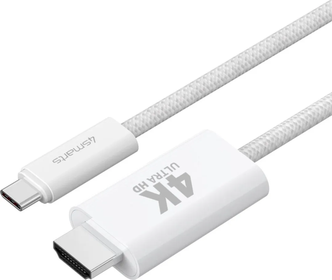 4Smarts USB-C naar HDMI Kabel 4K 60Hz 2m - Wit