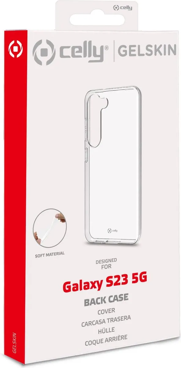 Celly Gelskin Siliconen Hoesje S23 - Transparant - MPN 8021735200468