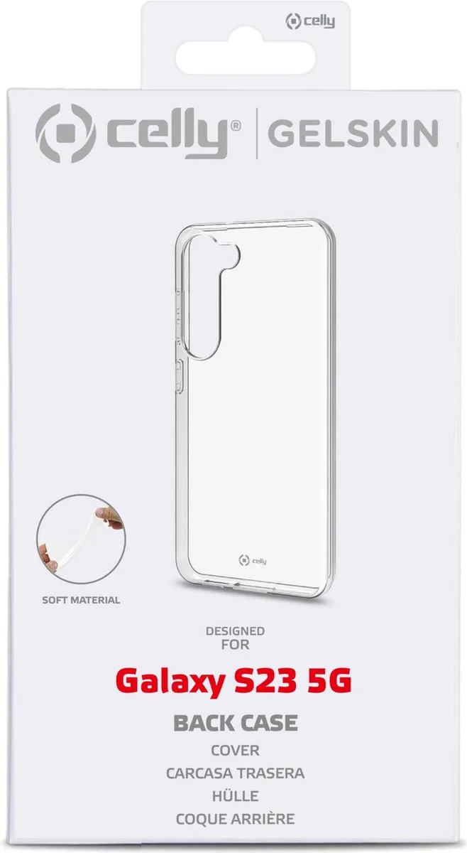 Celly Gelskin Siliconen Hoesje S23 - Transparant - MPN 8021735200468