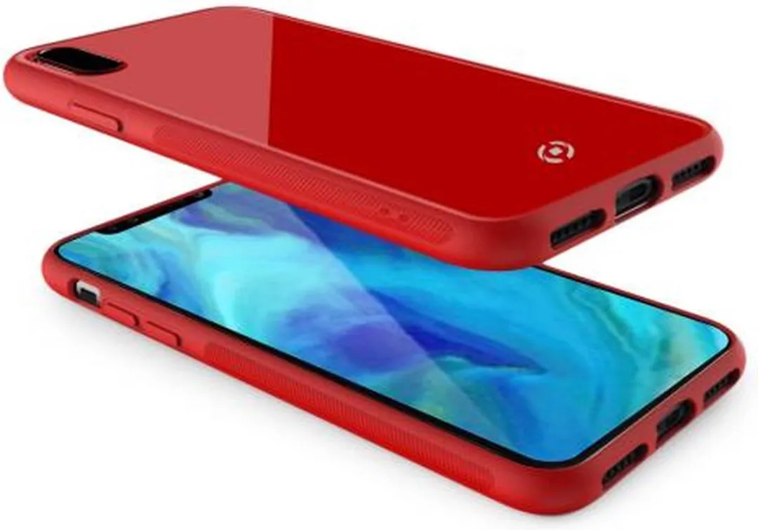 Celly Diamond Hoes iPhone Xs Max - Rood