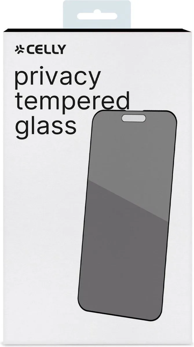 Celly Privacy Screenprotector iPhone 15 - Tempered Glass - afbeelding 3 van 6